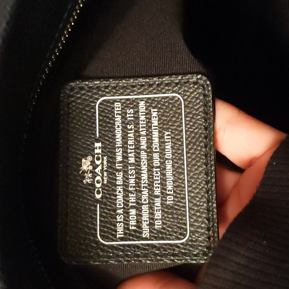 Coach Navy Blue Tote bag with gold hardware - Picture 9 of 13